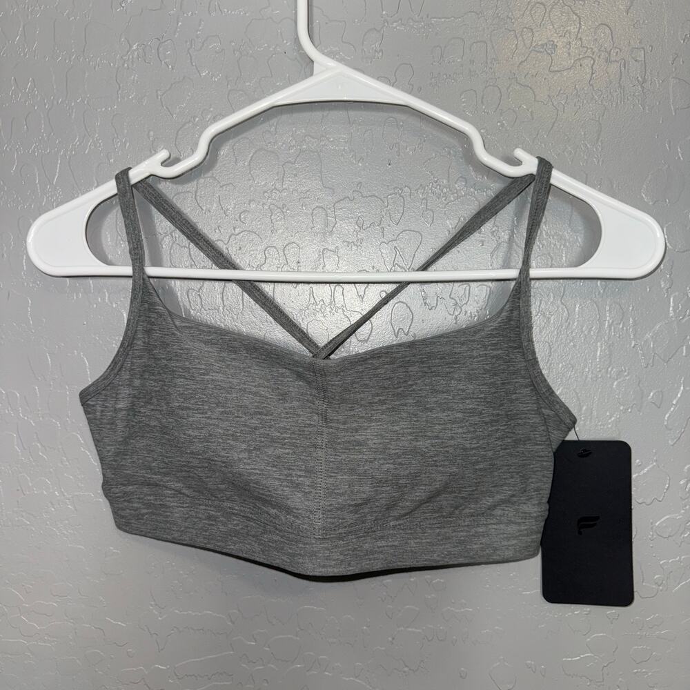 Fabletics Cozy Heather Strappy Bra, S